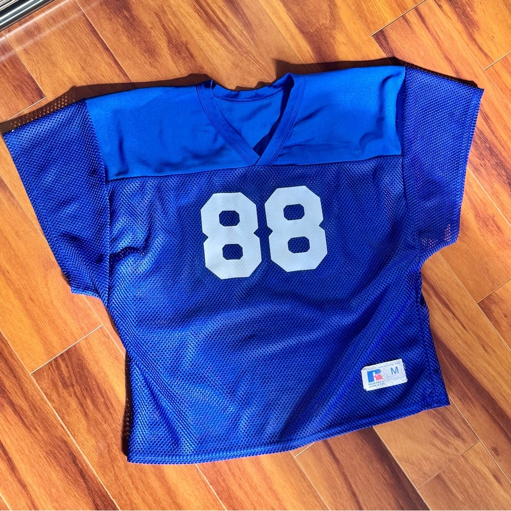 Blue Mesh Football Jersey with #88 “Hunter”